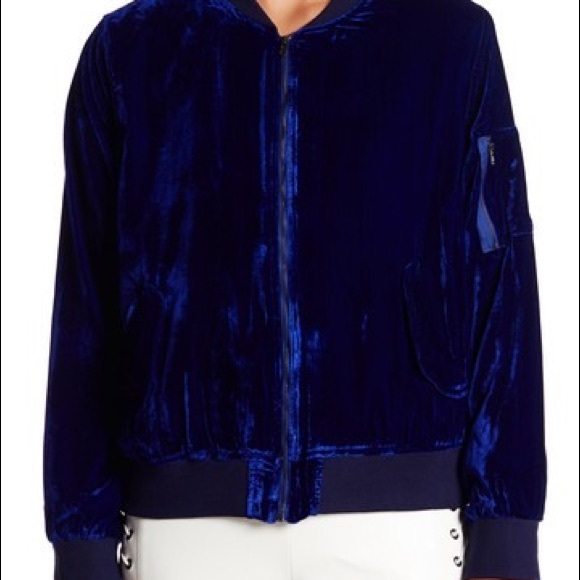 Line & Dot | Velvet Bomber Jacket | XS - Picture 7 of 7